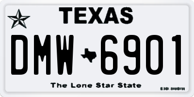 TX license plate DMW6901