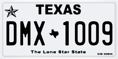 TX license plate DMX1009