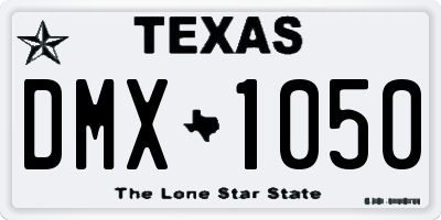 TX license plate DMX1050