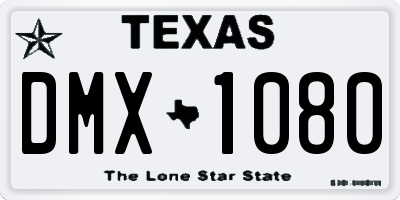 TX license plate DMX1080