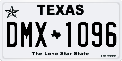 TX license plate DMX1096