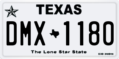 TX license plate DMX1180