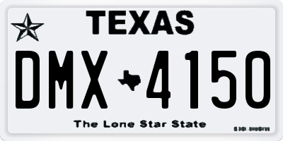 TX license plate DMX4150