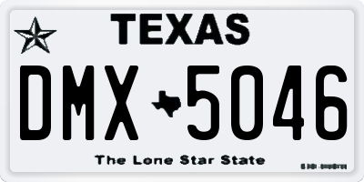 TX license plate DMX5046