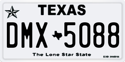 TX license plate DMX5088