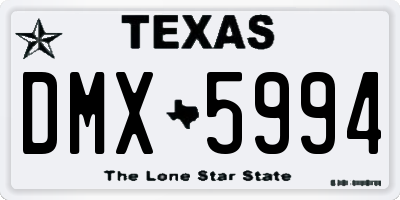 TX license plate DMX5994