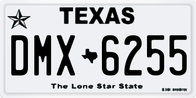 TX license plate DMX6255