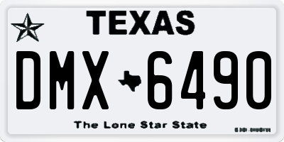 TX license plate DMX6490