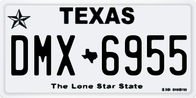 TX license plate DMX6955