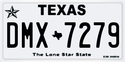 TX license plate DMX7279