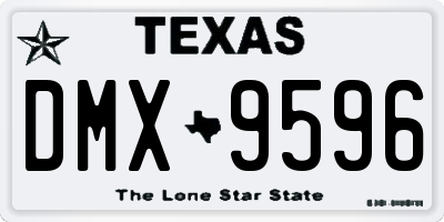 TX license plate DMX9596