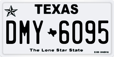 TX license plate DMY6095