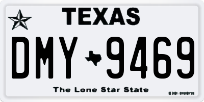 TX license plate DMY9469