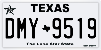 TX license plate DMY9519