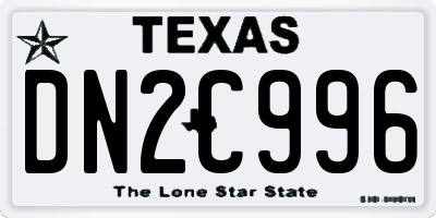 TX license plate DN2C996