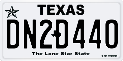 TX license plate DN2D440