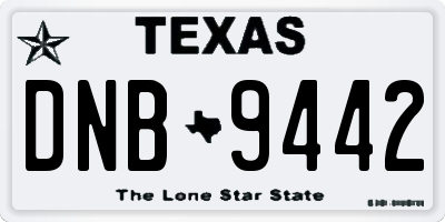 TX license plate DNB9442