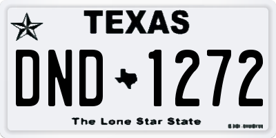 TX license plate DND1272