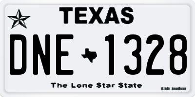 TX license plate DNE1328