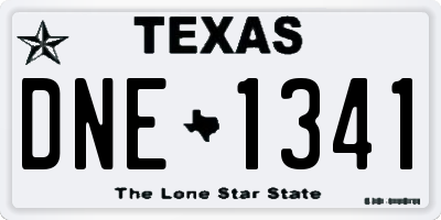 TX license plate DNE1341