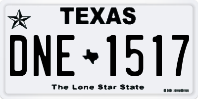 TX license plate DNE1517
