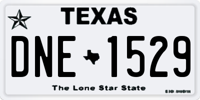 TX license plate DNE1529