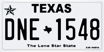 TX license plate DNE1548