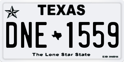 TX license plate DNE1559