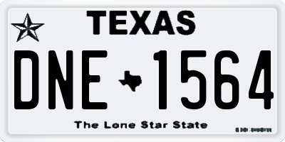 TX license plate DNE1564