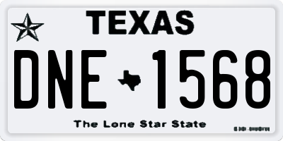 TX license plate DNE1568