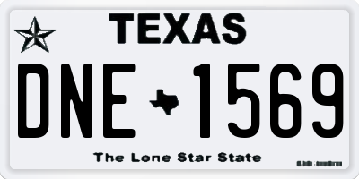 TX license plate DNE1569
