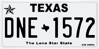 TX license plate DNE1572