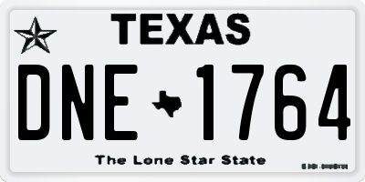 TX license plate DNE1764