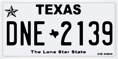TX license plate DNE2139