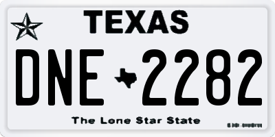 TX license plate DNE2282