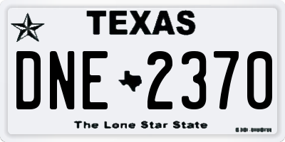 TX license plate DNE2370