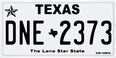 TX license plate DNE2373