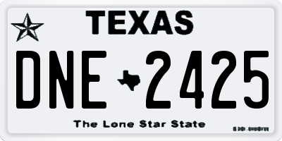 TX license plate DNE2425