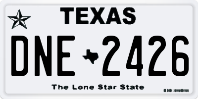 TX license plate DNE2426