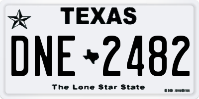 TX license plate DNE2482