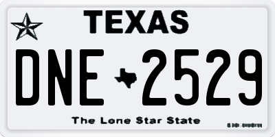 TX license plate DNE2529