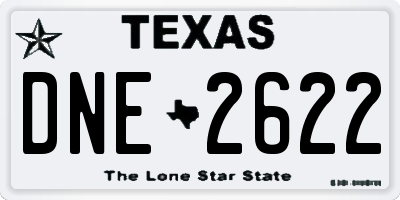 TX license plate DNE2622