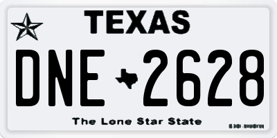 TX license plate DNE2628