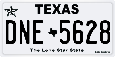 TX license plate DNE5628