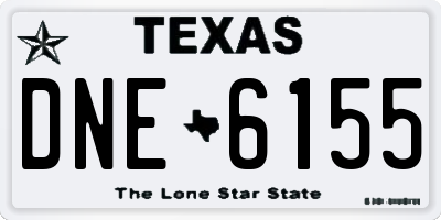 TX license plate DNE6155