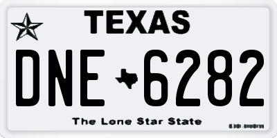 TX license plate DNE6282
