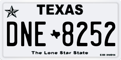 TX license plate DNE8252