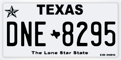 TX license plate DNE8295