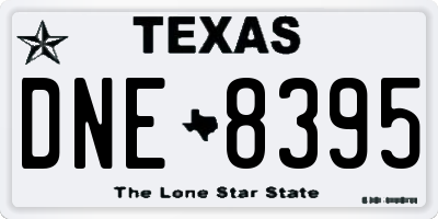 TX license plate DNE8395