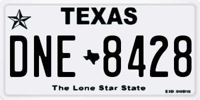 TX license plate DNE8428